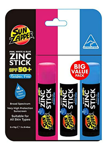 Protector Solar Sun Zapper Zinc Oxide Spf 50+