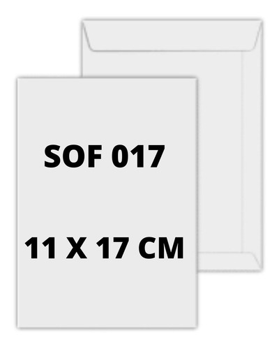 Envelope Sof 017 Scrity Tamanho 11 X 17 Cm 250 Un
