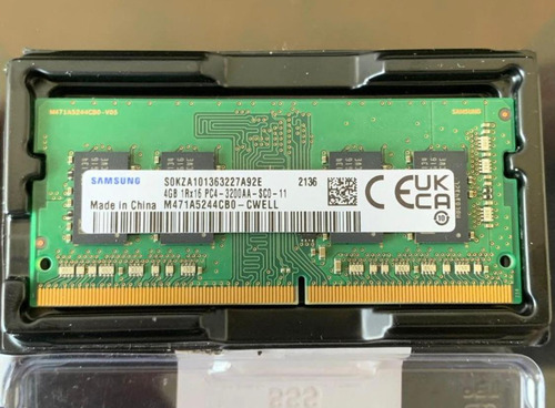 Memoria Ddr4 Sodimm 4 Gb 3200 Mhz Samsung (Usado)