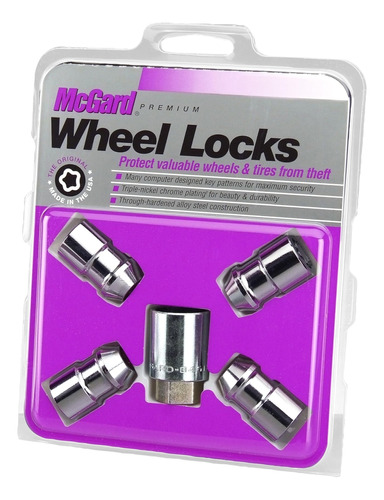Mcgard Chrome Cone Seat Wheel Locks (tamaño De Rosca 20) - J