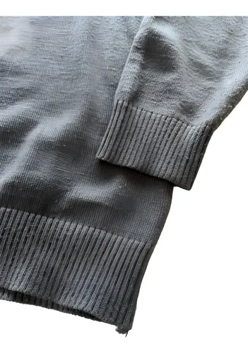 Sweater Lacoste Gris Con Cierre Usado Buzo (Usado)