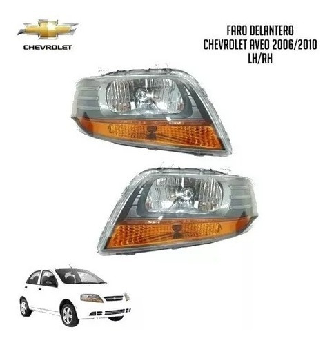 Faro Delantero Chevrolet Aveo 2006/2010 