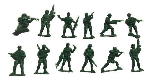 Figuritas De Soldados Para Maquetas X 12 Unidades ( Ref: 1 )