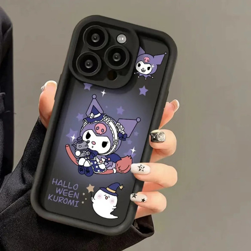 Funda De Silicona Sanrio Kuromi Melody For iPhone, 3 Unidad