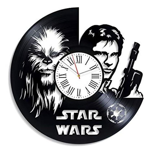 Reloj De Pared Para Guardería Jedi, Diseño Vintage De Star