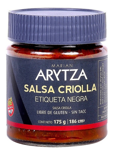 Salsa Criolla Gourmet Arytza - 100%natural - Sin Tacc