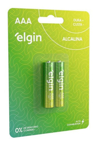 Pilha Aaa Palito Alcalina (2pcs) Elgin