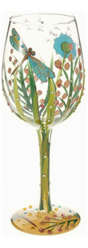 Lolita Glassware 4053099 Dragonfly Wine Glass, 9 ,