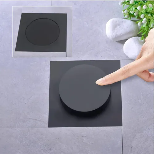 Coladera Regadera Pie Push De Acero 4 Pulgada Lujo 15x15cm | MercadoLibre