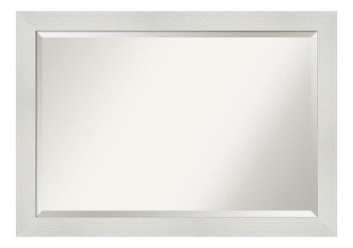 Mirror De Pared Enmarcado De Arte Amanti, 28.4 X 40.4, Blanc