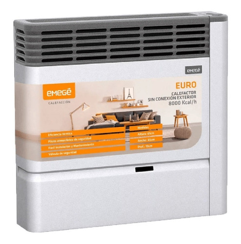 Calefactor Sin Salida Emege Euro 3180 Sce 8000 Multigas