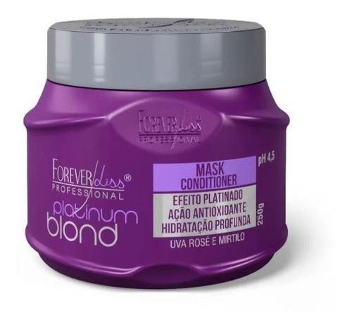 Máscara Platinum Blond Forever Liss - 250gr - Obeleza