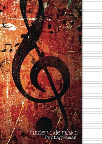 Cuaderno De Musica Pentagrama: Tamaño Grande A4 |12 Pentagra