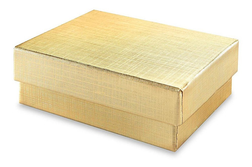 Cajas Para Joyas - 8x5x3cm, Doradas - 100/paq