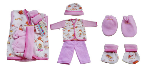 Kit Set De Bienvenida Para Bebe Recién Nacido (5 Pzs)