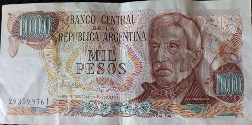 Billetes Antiguo 1000 Pesos