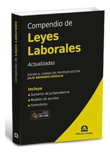 Compendio De Leyes Laborales 2023 - Estudio, Editorial