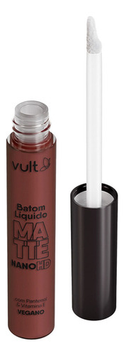 Batom Líquido Vult Matte Real Color Castanho Escuro 5ml