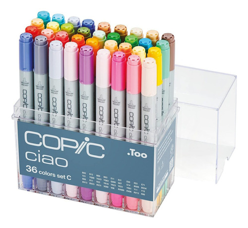 Set De 36 Marcadores De Colores - Copic Ciao (c)