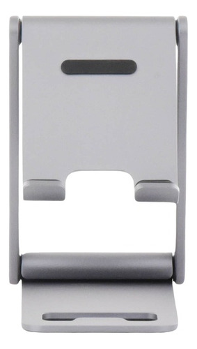 Soporte Para Celular De Aluminio Antideslizante Gris