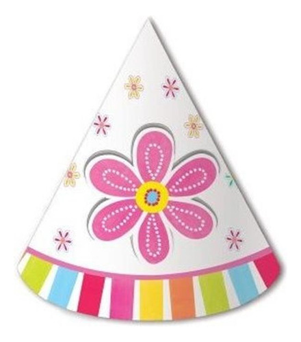 8-conde Talla De Niño Sombreros Del Partido, Rosa Flor De L