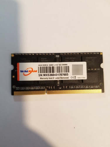 Memoria Ram Ddr3 4 Gb 1600