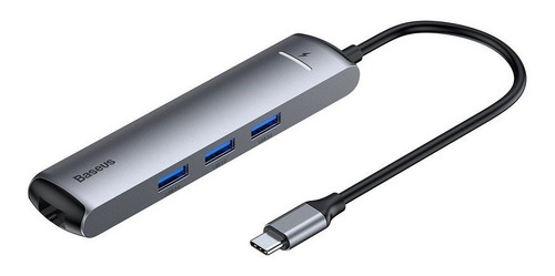 Imagem 1 de 7 de Hub Adaptador Macbook Pro 6em1 Usb-c Hdmi Pd Usb Rj45 Baseus