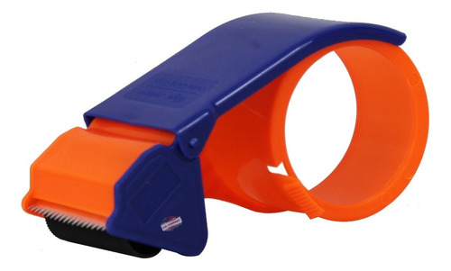 Despachador Cinta Canela Adhesiva Cortador Diurex 48mm Empaq Color Azul / Naranja