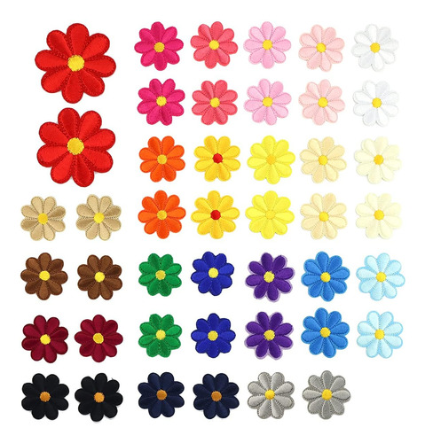 Leefone 44 Pcs Parche Termoadhesivo De Flor De Girasol Parch