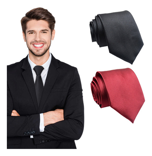2 Piezas Corbatas Distintos Colores 8 Cm (corbata,humita)