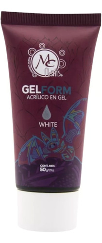 Acri-gel Para Modelado Uñas Rosa, Blanco Y Cristal. Mc Nails