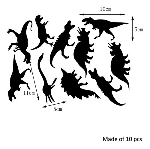 Adhesivo Acrílico Para Pared Con Espejo De Dinosaurio