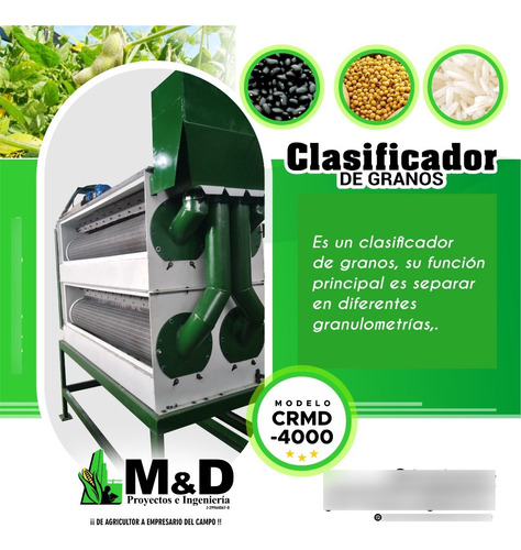 Clasificador Rotativo De Granos  / Caraotas, Frijoles