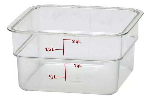 Recipiente Contenedor Con Medidor Policarbonato Cambro 1,9l