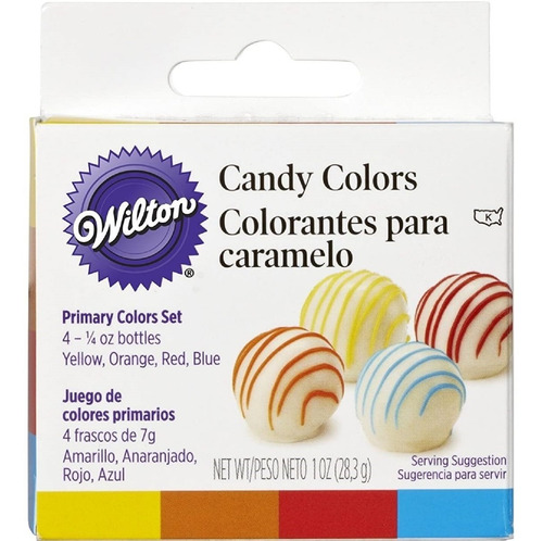 Colorantes Para Chocolate Y Caramelo  Wilton. 4 Colores