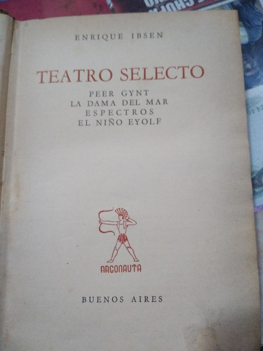 Teatro Selecto Enrique Ibsen Argonauta