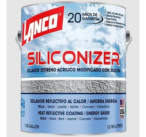 Sellador Acrílico Modificado Con Silicon Lanco Siliconizer 