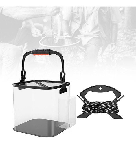 Contenedor De Agua De Pesca Bolsillo Lateral De Black20cm