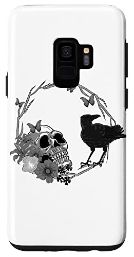 Funda Para Galaxy S9 Floral Skull Death Crow