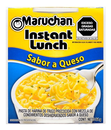 Sopa Instantánea Maruchan Con Queso 64 Gr