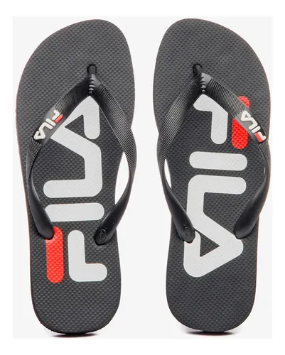Chinelo Fila Fingers Original Confortável Antiderrapante Preto/branco Não Se Aplica 41/42