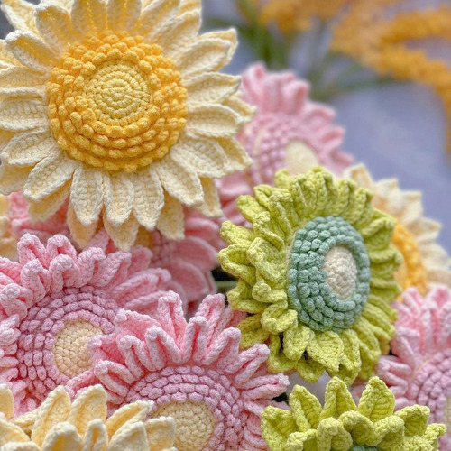 Crochet Flower Dector Laranja
