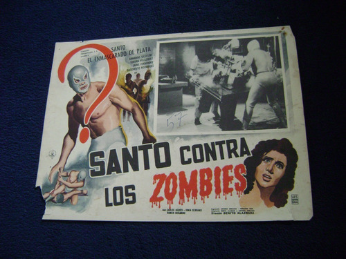 Santo Contra Los Zombies Cartel Poster D 28.2.22 