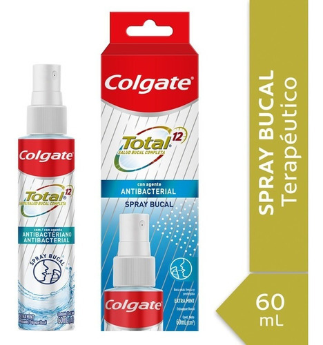 Imagen 2 de 9 de Spray Bucal Colgate Total 12 Con Agente Antibacterial - 60ml