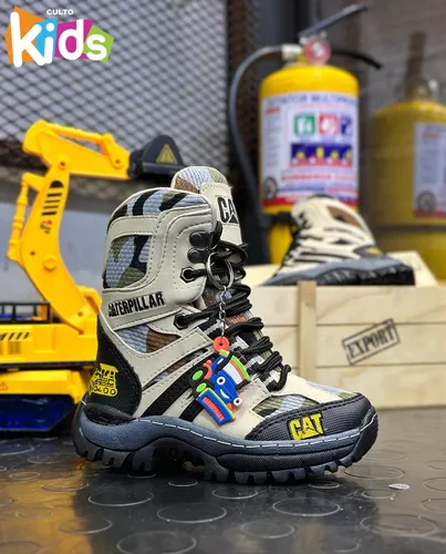 Bota de piel Caterpillar para niño