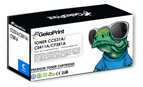 Toner Geko Compatible Cc531a Ce411a Cf381a Para M476dw