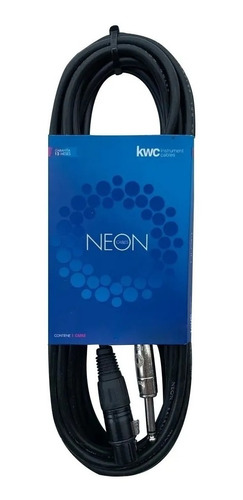 Kwc Neon 110 Cable Canon Plug Mono 1/4 6 Metros Xlr/ts
