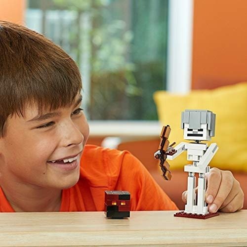 Lego Minecraft Bigfig Skeleton With Magma Cube Building Kit 