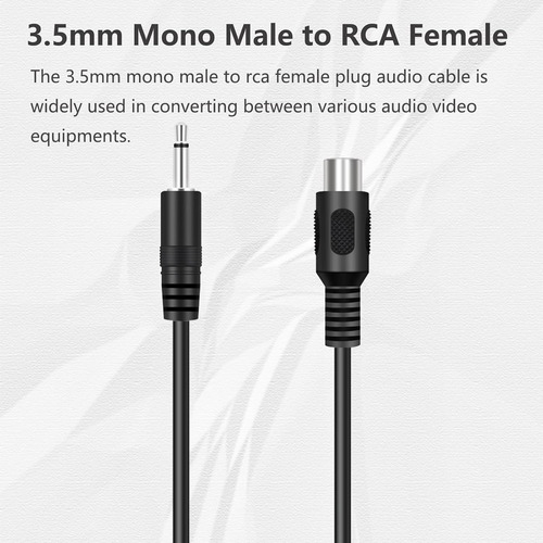 Paquete De 2 Conectores Ts Mono Macho Hembra Rca Hembra...