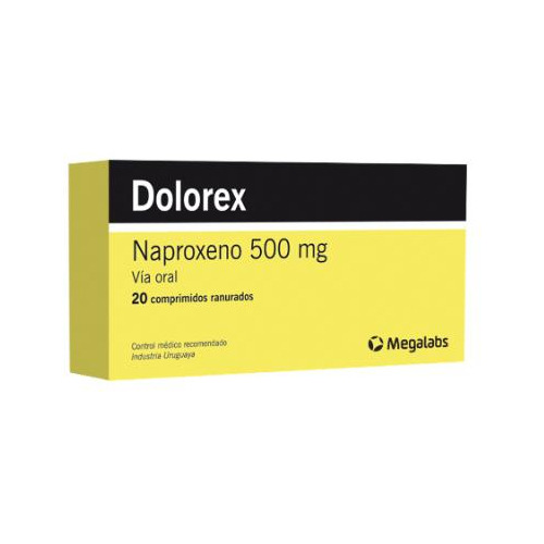 Dolorex 500 Mg 20 Comprimidos